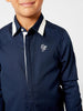 Navy Blue With White Collar Shirt - One Friday World