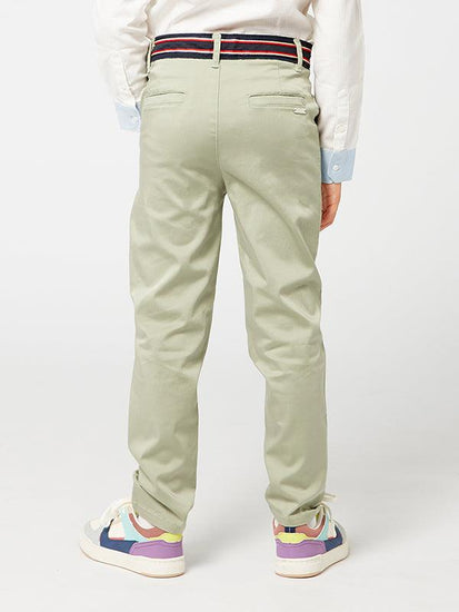 Green Pants with Belt style waistband - One Friday World