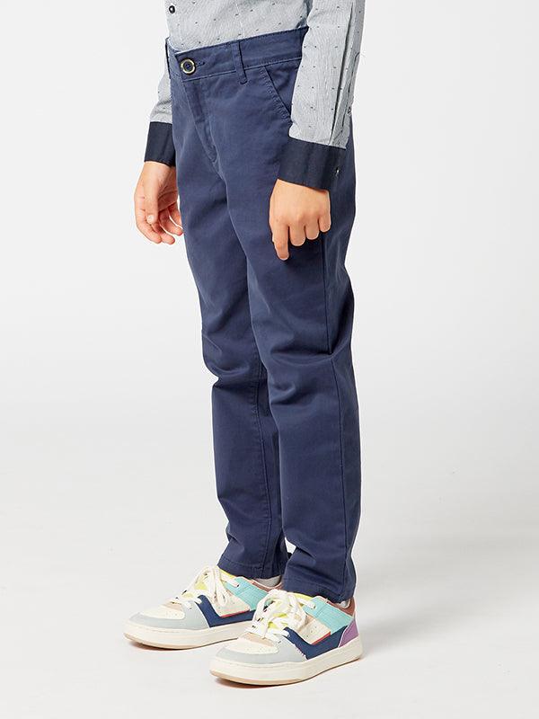 Navy Blue Coin Pocket Trouser - One Friday World
