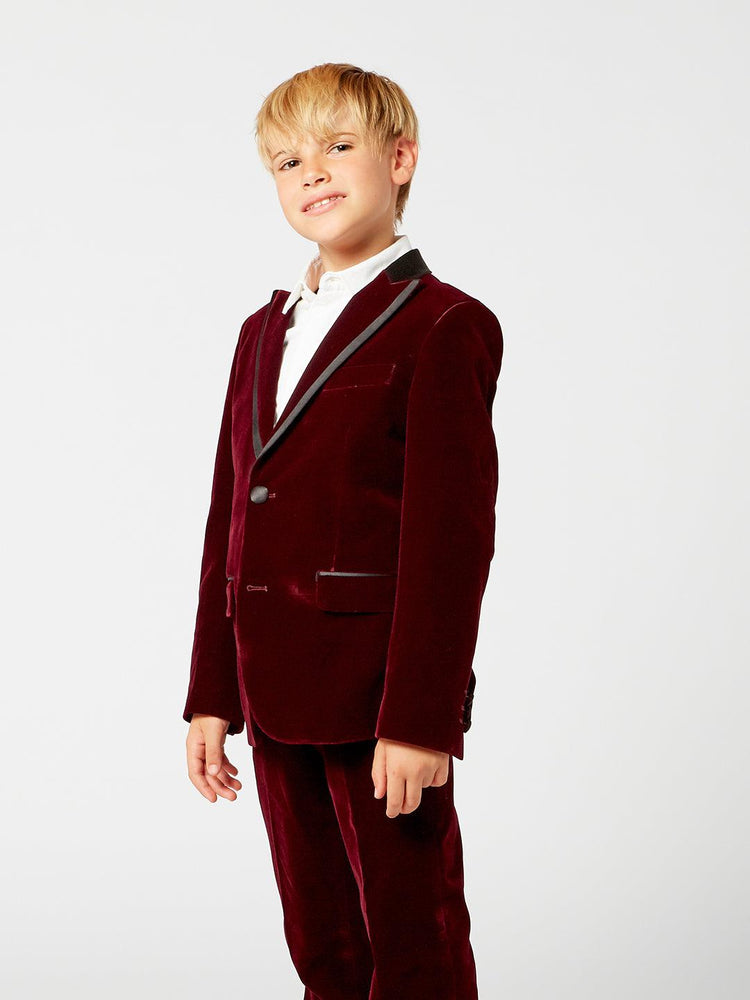 Red Velvet 2 Piece Suit - One Friday World