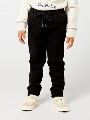 Black Solid Trouser - One Friday World