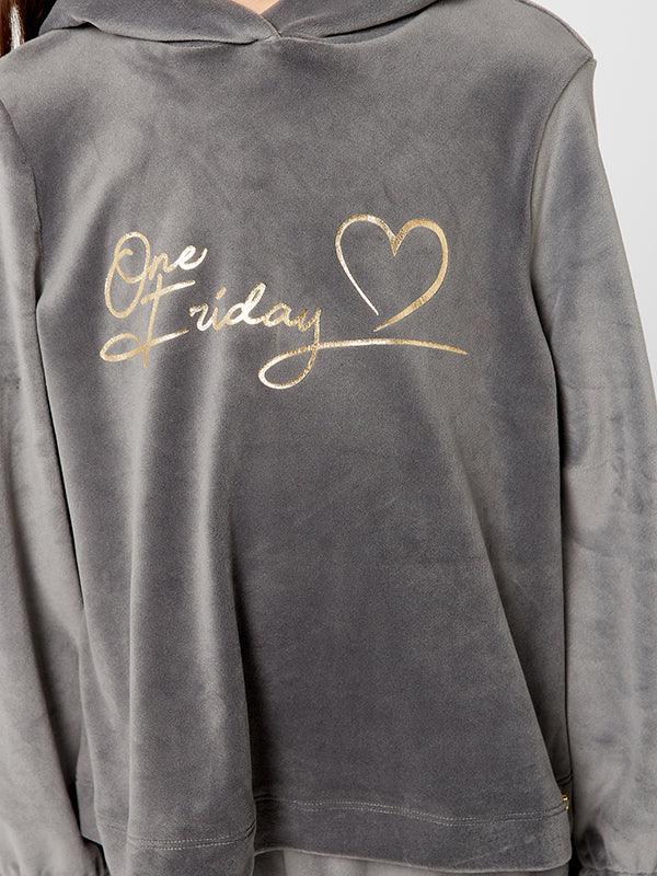 Grey Tracksuit Top - One Friday World