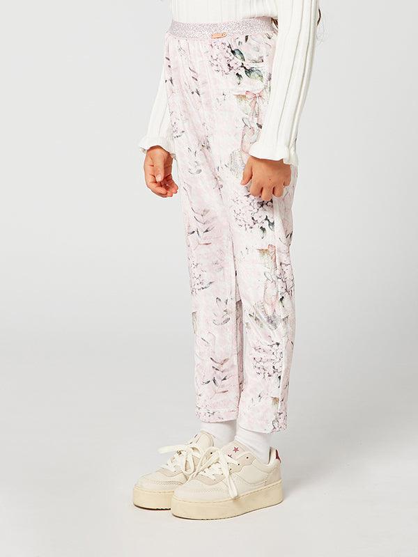 Pink Floral Printed Legging - One Friday World