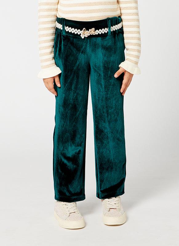 Solid Green Corduroy Pants - One Friday World