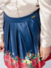 Satin Navy Blue Skirt - One Friday World