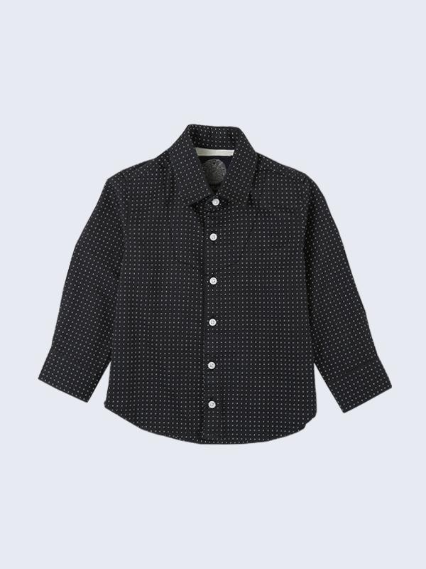 Black Dotted Shirt - One Friday World