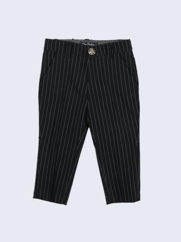 Black Striped Trouser - One Friday World