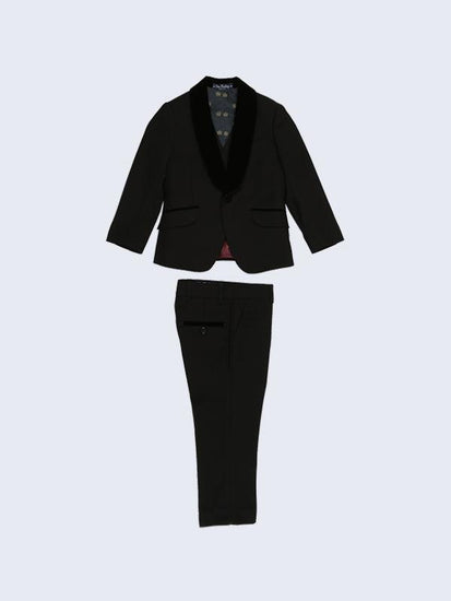 Black 3 Piece Solid Suit - One Friday World