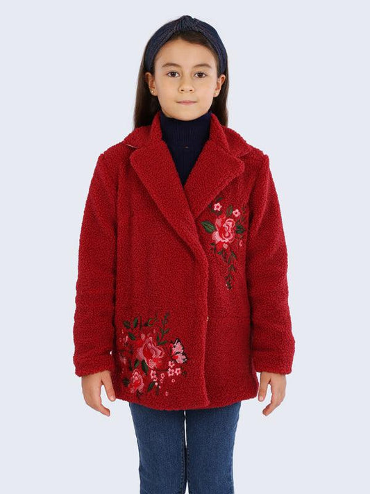 Red Buttoned Coat