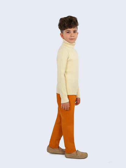 Mustard Solid Trouser - One Friday World