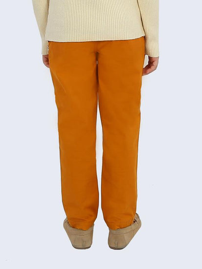 Mustard Solid Trouser - One Friday World