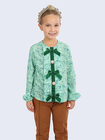 Green Paisley Top - One Friday World
