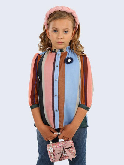 Multicolor Striped Top - One Friday World