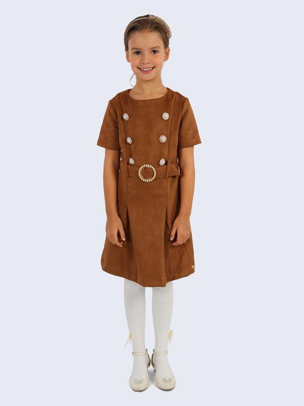 Brown Suede Dress - One Friday World