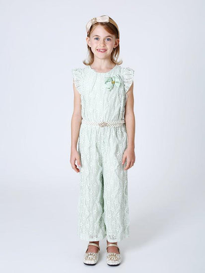 Mint Lace Jumpsuit - One Friday World