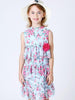 Blue Floral Printed Dress - One Friday World