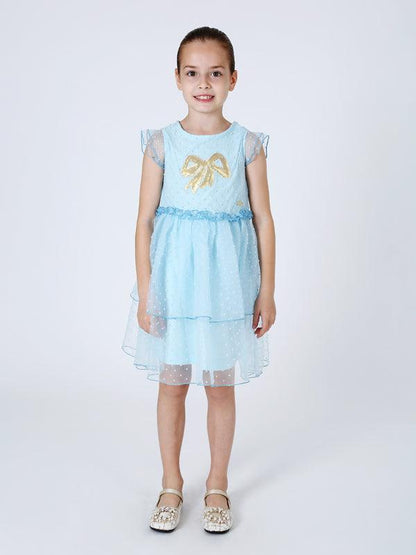 One Friday Aqua Dobby Dress - One Friday World