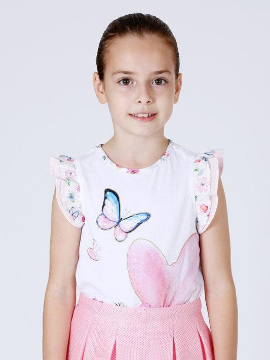 Pink Butterfly Top
