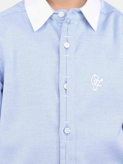 Blue Solid OF Shirt - One Friday World