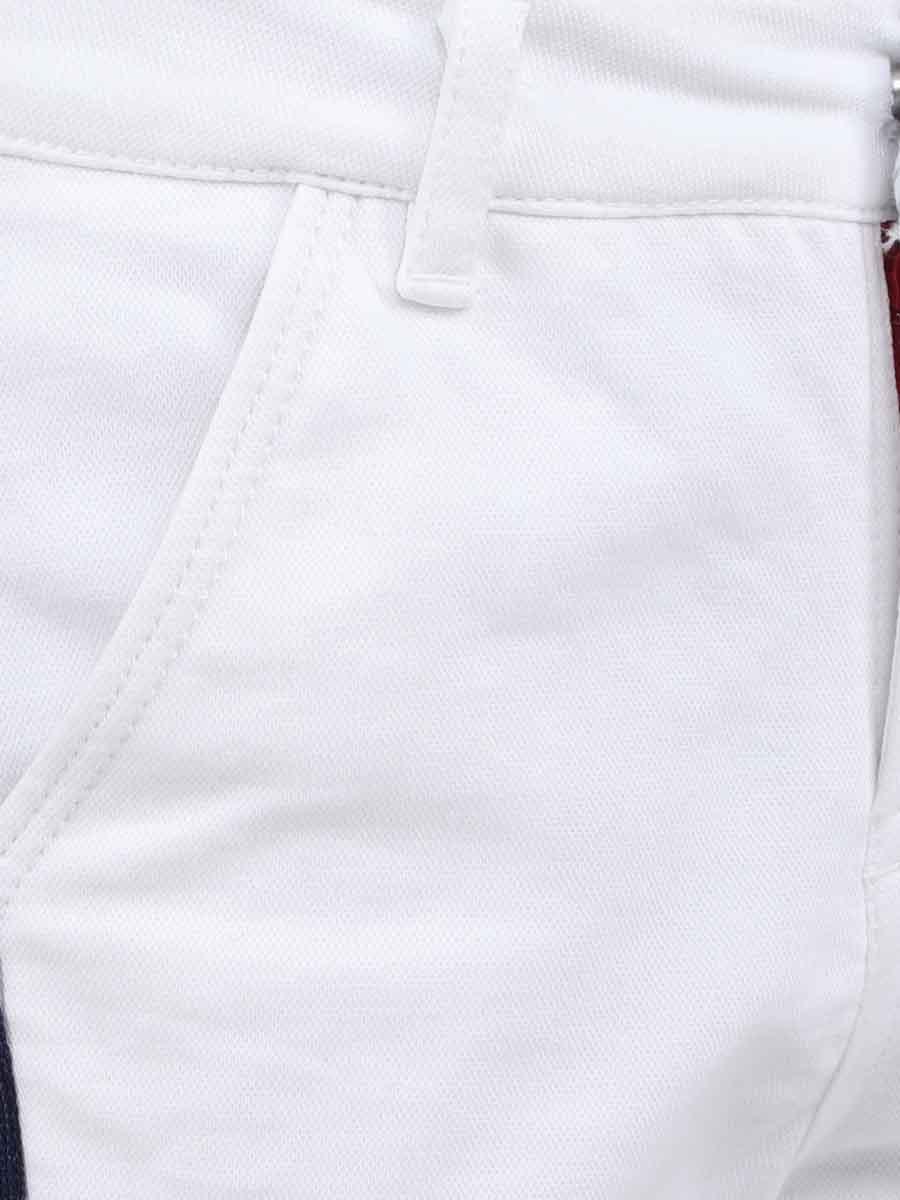 White Solid Trouser - One Friday World